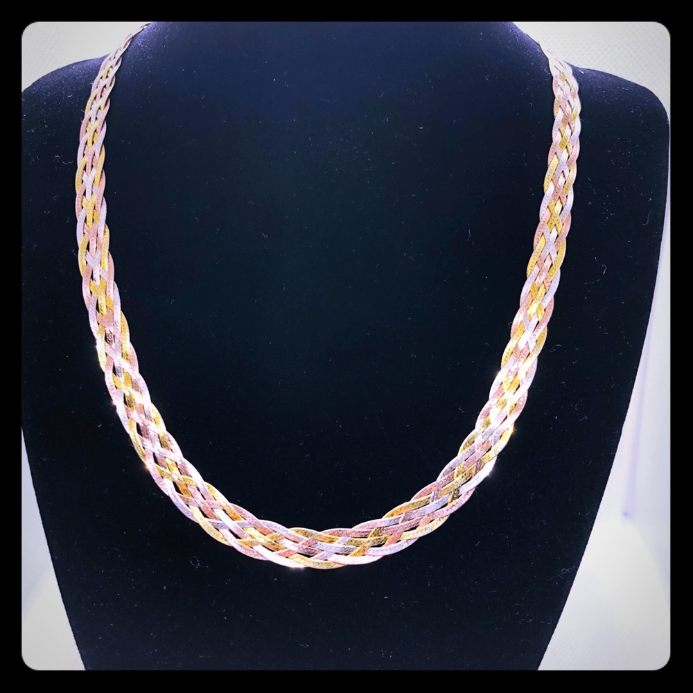 Vintage Italian Sterling Vermeil Necklace